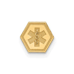 14k Non-enameled Attachable Medical Emblem Charm
