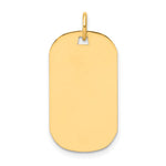 14k Plain .011 Gauge Engraveable 24x Dog Tag Disc Charm