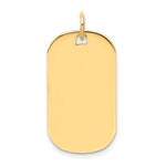 14k Plain .027 Gauge Engraveable 25x Dog Tag Disc Charm