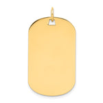 14k Plain .013 Gauge Engraveable 32x Dog Tag Disc Charm