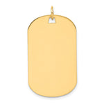 14k Plain .027 Gauge Engraveable 34x Dog Tag Disc Charm