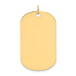 14k Plain .035 Gauge Engraveable 37x Dog Tag Disc Charm