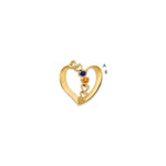 14k Genuine 2 Stone Mother's Slide