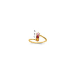 14k Genuine 3 Stone Mother's Ring