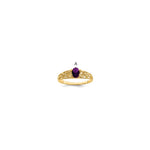 14k 1 Synthetic Stone Family Ring