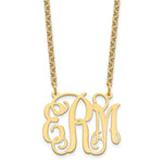 Sterling Silver/Gold-plated Medium Monogram Necklace
