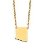 Sterling Silver/Gold-plated Arizona State Necklace