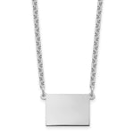 Sterling Silver/Rhodium-plated Colorado State Necklace