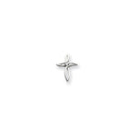 14k White Gold AA Diamond Cross Pendant