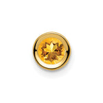 14k Citrine bezel pendant