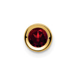 14k Garnet bezel pendant