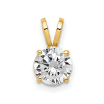 14k Cubic Zirconia pendant