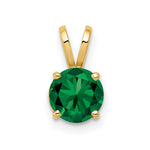 14k Round Mount St. Helens Pendant