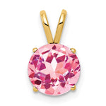 14k Pink Tourmaline pendant