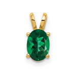 14k 7x Oval Mount St. Helens Pendant