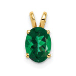 14k 8x Oval Mount St. Helens Pendant