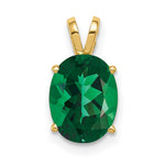 14k 9x Oval Mount St. Helens Pendant