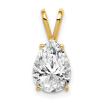14k 10x Pear Cubic Zirconia Pendant