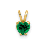 14k Heart Mount St. Helens Pendant