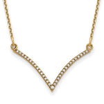 14ky Diamond V Necklace