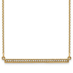 14ky Diamond Bar Necklace