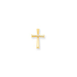 14k A Diamond cross pendant