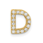14k Diamond Initial D Charm