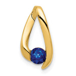 14k Sapphire pendant