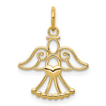 14k Cut-out Angel with Heart Charm