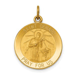 14k Saint Gerard Medal Pendant