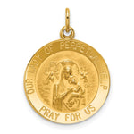 14k Our Lady of Perpetual Help Medal Pendant