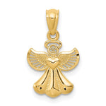 14k Polished Angel Pendant