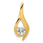 14k Fancy Peg-Set Diamond Slide Mounting Fits up to Regular/ Fancy or Reversible Omega