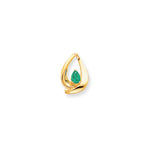 14k 7x Pear Emerald slide