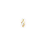 14k Oval Moissanite Slide