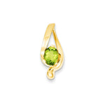 14k 8x Oval Peridot Slide