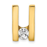 14k Complete VS Diamond Slide Fits up to Regular/Fancy/Reversible Omega
