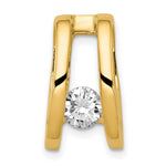14k Complete VS Diamond Slide Fits up to Regular/ Fancy or Reversible Omega