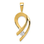 14k Complete 1/4 carat A Diamond Slide Fits up to Regular/ Fancy or Reversible Omega