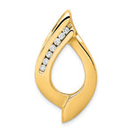 14k Complete 1/5 carat AA Diamond Slide Fits up to Regular/ Fancy or Reversible Omega