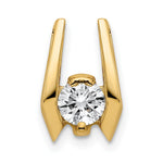 14k Complete AA Diamond Slide Fits up to Fancy or Reversible Omega Only