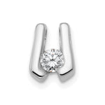 14k White Gold AA Diamond Slide