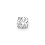 14k White Gold 1/3 carat Single Stud AA Diamond Earring