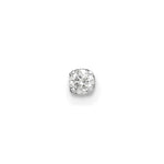 14k White Gold AA Quality Complete Diamond Stud Earring