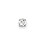 14k White Gold 1/10 carat Single Stud AA Diamond Earring