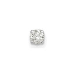 14k White Gold AA Quality Complete Diamond Stud Earring