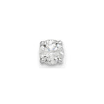 14k White Gold 1/4 carat Single Stud AA Diamond Earring