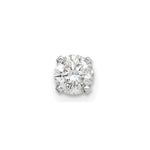 14k White Gold 3/8 carat Single Stud AA Diamond Earring