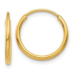 14k Endless Hoop Earring