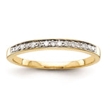 14K Diamond Wedding Band